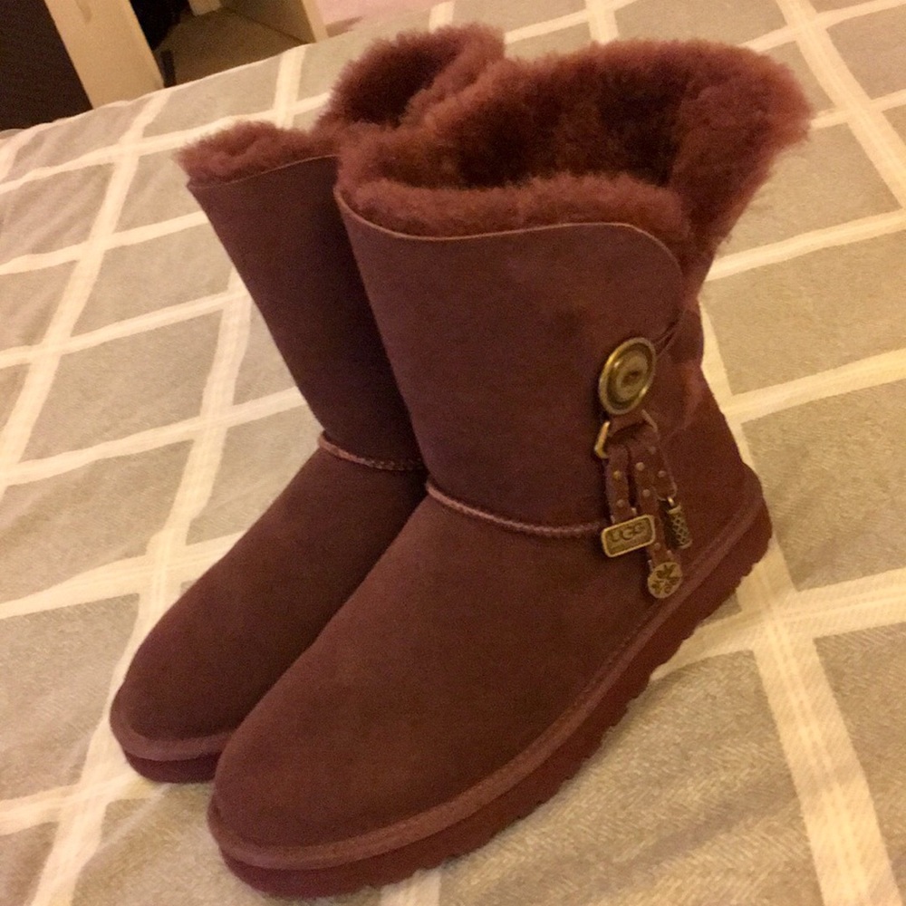 New without box UGG Azalea purple sheepskin boots